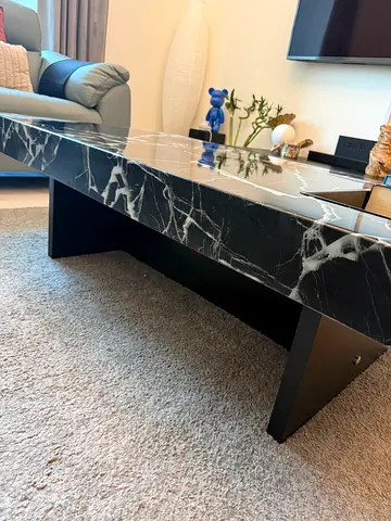 Black Marble Coffee table - Excellent condition