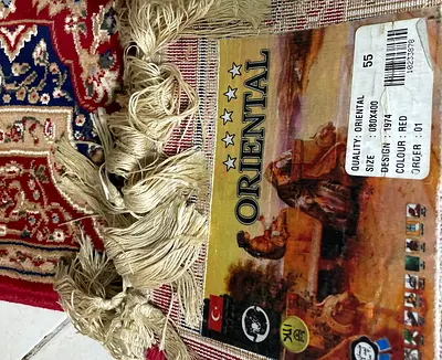 Long Traditional Red Runner Rug - Good Condition, axe in Turkey