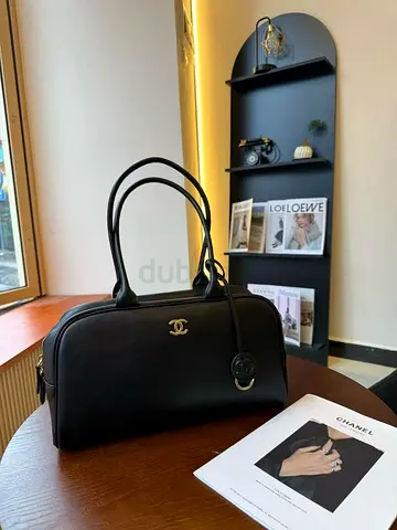Black Chanel Bowling Bag - Classic CC Logo