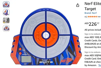 Nerf eleite target