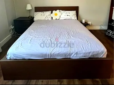 Ikea King size bed with mattress available in perfect condition