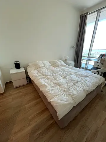 Queen size bed base with mattress - good condition