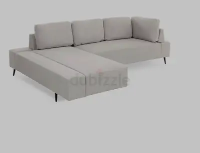 Homes R Us Grey Corner Sofa/Sofa Bed for Sale