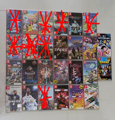 Nintendo Switch Games Mario, pokemon, fifa, hades, NBA, Lego, crash, fate, Ghostbusters, fire emblem