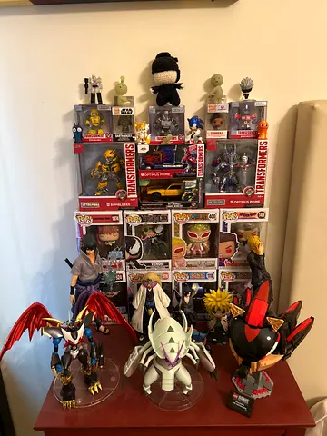 Mixed Collectible Action Figures and Funko Pop Collection - Various Brands
