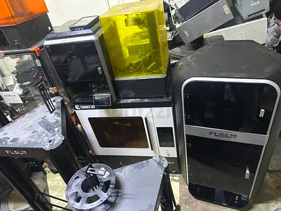 Industrial  Professional 3D Printer Lot | Emake3D Galaxy 1 + Multiple FDM  Resin Printers