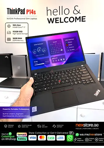 ● ThinkPad P14s Slim + 10thGen i7+Nvidia Powered Pro/Designer/Business - x1 carbon t14 t14s p1 xps