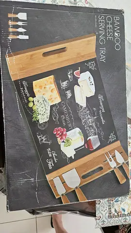 Cheese board with accessories
