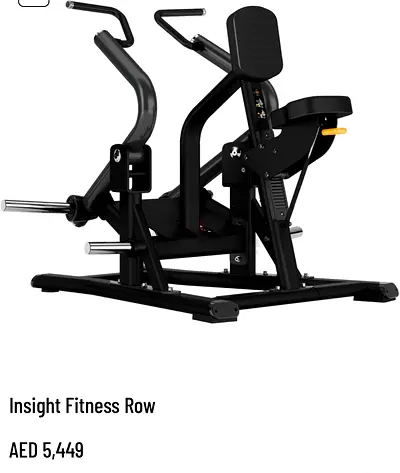 Brand new seated back row machine
