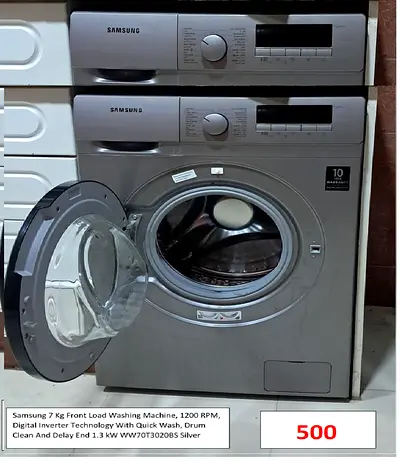 Samsung 7 Kg Front Load Washing Machine, 1200 RPM, Digital Inverter Technology With Quick Wash, Drum