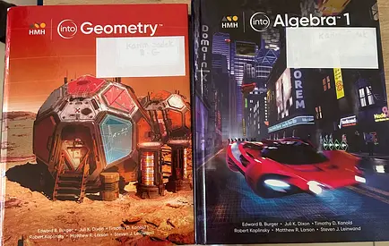 HMH into Geometry  into Algebra 1 Textbooks (Set)