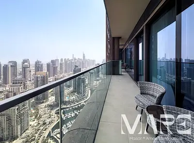 High Floor | Unfurnished 2BR | Marina View