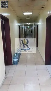 32 labour accommodation rooms available in a prime location in Al Jurf 1, near the Car Market, suita