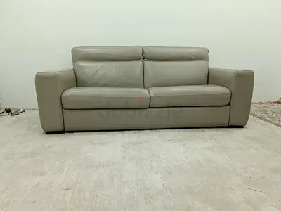 Expensive quality real leather Natuzzi Brand sleeper Sofabed