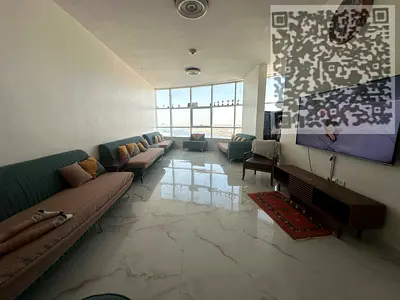 🏢 شقة غرفتين وصالة للبيع في برج أورينت – إطلالة مفتوحة على الخور 🏢