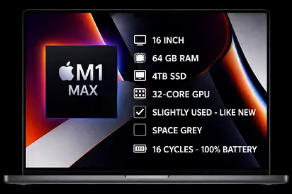 MacBook Pro M1 Max | 64GB RAM | 4TB SSD - 16 - inch