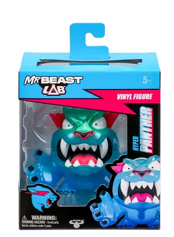 MrBeast Lab Hyper Panther Vinyl Figure (Blue) - New in Box