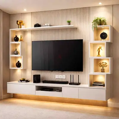 Modern Floating Entertainment Unit