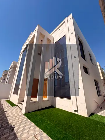 Luxury villa in Al Yasmin – Ajman | 5 master bedrooms + majlis + maid's room + private garage | 130,000 AED 🔥