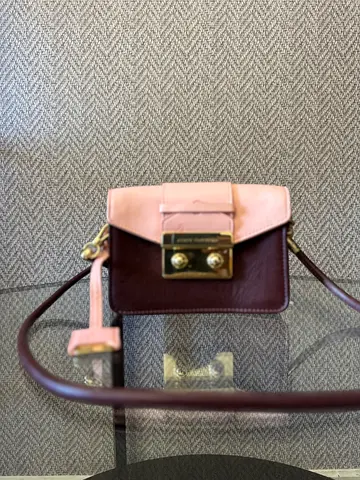Black Label Juicy Couture Small two-tone leather crossbody bag with gold hardware