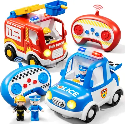 3259 - Lehoo Castle Remote Control Car for Toddlers, Fire Trucks for Toddlers 3-5, Remote Control Po