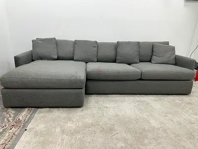 Cratebarrel lshape sofa