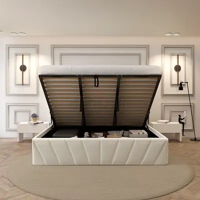Hydraulic storage bed