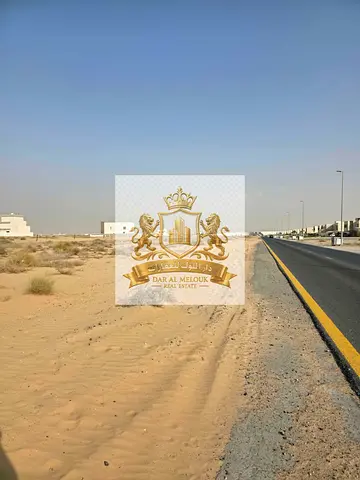 For sale in Sharjah - Corner plot on two streets, 24 meters each - Rawdat Al Qurt - opposite Al Suyoh - 🔥
