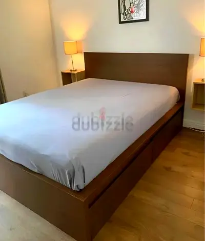 Ikea King size bed with mattress available in perfect condition