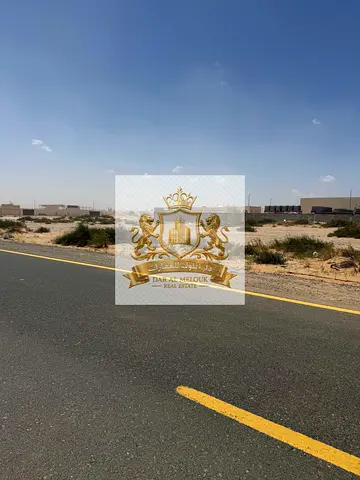 For sale in Sharjah Al-Saja Industrial Area Industrial plot of land / area 16,146 feet Very special location / on a 24-meter street Free ownership