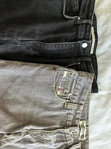 Diesel and Zara jeans