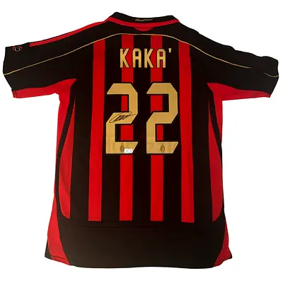 AC Milan Kaka #22 Signed Home Jersey (Authentic Style)