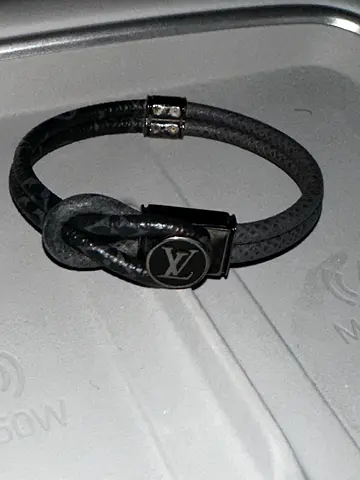 Louis Vuitton leather bracelet