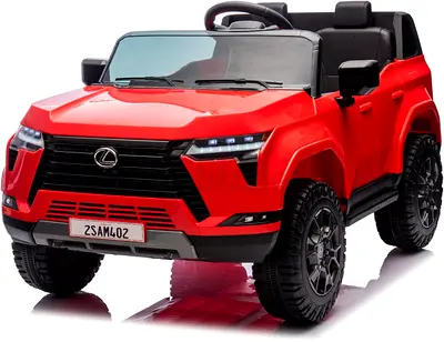Rideon Licensed 12v Lexus GX Series Kids Electric Car, Dual Motor With Remote Control