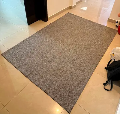 Modern Gray Patterned Floor Rug