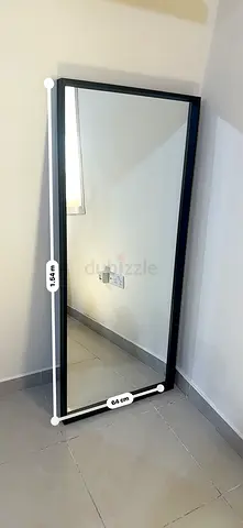 Full-length Black Framed Mirror - 154cm x 64cm