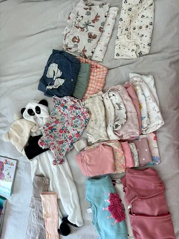 Bundle of Mixed Baby Clothes and Onesies - Assorted Sizes
