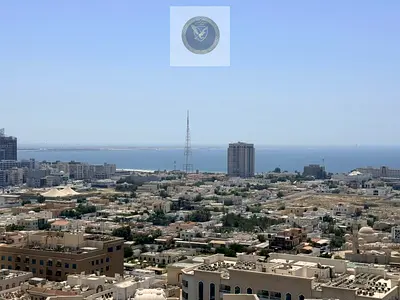 شقة ثلاث غرف وصالة في المجاز 3 بإطلالة بحرية مفتوحة مع غرفة خادمة وغرفة غسيل وتكييف مجاني وباركنج مجاني قريبة من دبي