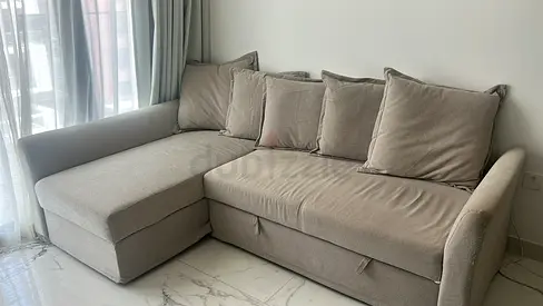 Ikea sofa bed with storage