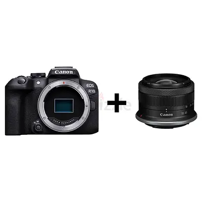 Canon EOS R10 Mirrorless Camera with RF-S 18-45mm Lens - Body + Kit Lens
