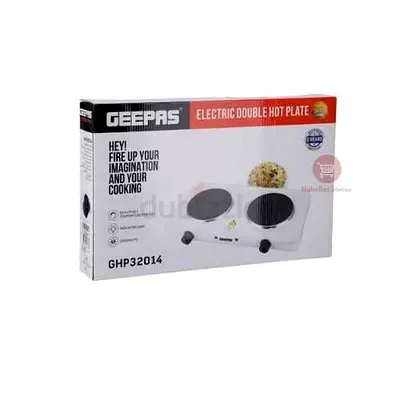 Geepas Electric Double Hot Plate - 2 Burner Portable. Never used. For sale in Khalifa city