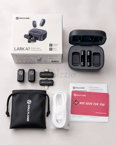Hollyland LARK A1 Wireless Lavalier Microphone Combo - Complete Kit
