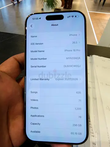 iPhone 16 Pro 256GB - Good Condition, iOS 26.5