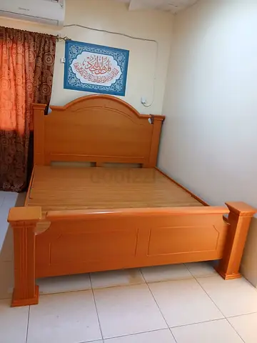 Solid Wooden Double Bedframe with Headboard and Footboard