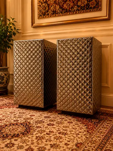 Marina Home silver textured floor standing Decor