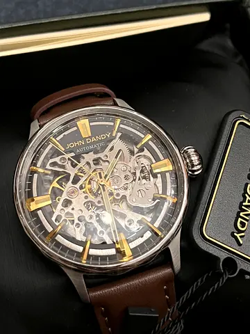 Authentic Italian Skeleton Watch longines omega rado tag heuer orient seiko ap swatch balmain 18k mk