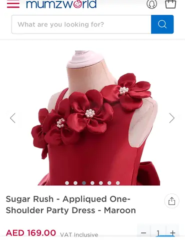 New 2 years Red dress for sale
