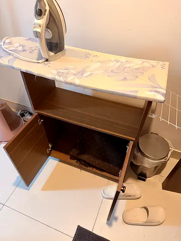 Iron stand along with cupboard