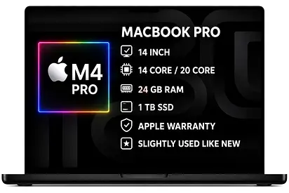 MacBook Pro 14” M4 Pro – 24GB RAM / 1TB SSD – Space Black