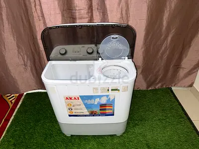 Used Akai Twin Tub Washing Machine - Compact Semi-Automatic